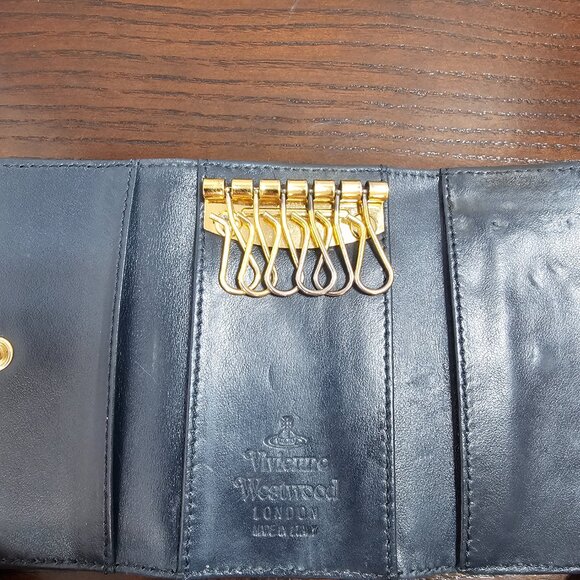Vivienne Westwood Leather Wallet Key Case - Picture 2 of 2